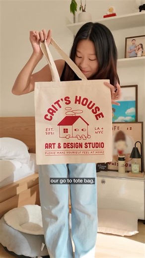 Cait on Instagram: "Designing my own tote bag for #adobemax #adobepartner 🎧 So many exciting new features are launching like Turntable in Adobe Illustrator (beta), enhanced font browser, top-requested color updates, an overall boosted performance, and more! You can follow along on my stories or join online for free! More to come! #graphicdesign #adobeillustrator @adobecreativecloud"