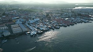 Aerial View City Semporna Sunset Sabah Stock Footage Video (100% Royalty-free) 1111833209 | Shutterstock