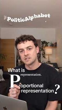 What is proportional representation? #PoliticAlphabet