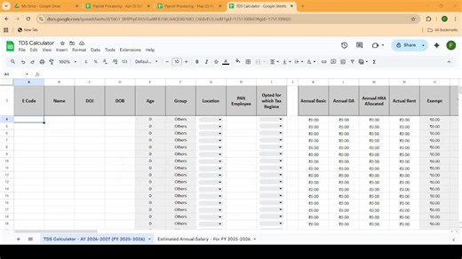 TDS Calculator for FY 2025–26: A Google Sheet Tool | Fatihah Shaikh posted on the topic | LinkedIn