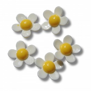 Decorative Daisy Flower Buttons for Sewing and Crafting - 20 Mm, Set of 5 - Gifts for Avid Sewers - Embellishments for Summer Accessories - Etsy Canada