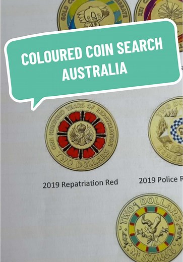 COLOURED COIN SEARCH AUSTRALIA #colouredcoin #coins #coincollecting #Australia #distraction #activity #$2 #hobby