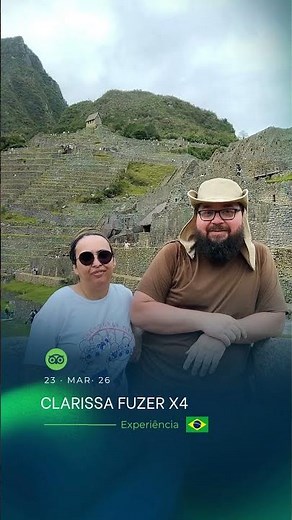 Experiência (Brasil) - CLARISSA FUZER X4 #brasilturismo #travelsmachupicchu
