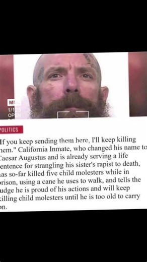 STOP SCROLLING FOR A SECOND. Imagine getting a letter from a prison inmate who calmly admits he beat two men to death with a walking cane… and then tells the world he’d do it again without hesitation. That letter came from a California inmate named Jonathan Watson, a man who now reportedly goes by Caesar Augustus behind bars. And the reason he says he did it has ignited one of the most uncomfortable debates about justice you’ll ever hear. Watson is already serving life in prison for a killing th