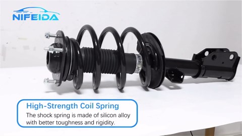 Complete Front Strut 172518 Fit for 2008-2012 Buick Enclave, 09-12 Chevy Traverse, 07-12 GMC Acadia, 07-10 Saturn Outlook, 2Pcs Shock Struts Assembly with Coil Spring