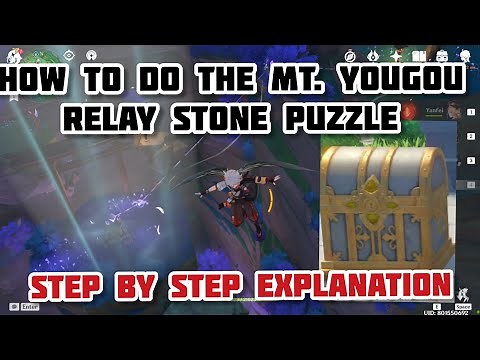 Mt. Yougou (Inazuma) Relay Stone Puzzle Guide | How to do the Relay Stone puzzle | Genshin Impact