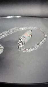 Australian Floating Opal Necklace Vintage Style Capped - Etsy