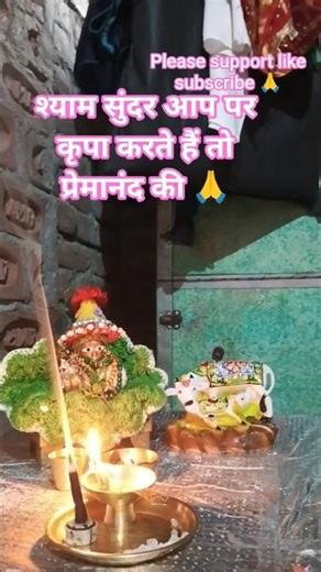 श्याम सुंदर जब कृपा करते हैं तो#😘🙏🙏 #premanandjipravachan #motivation#laddugopal #ytshorts #support