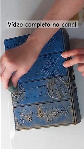 Retro textured box #box #diy