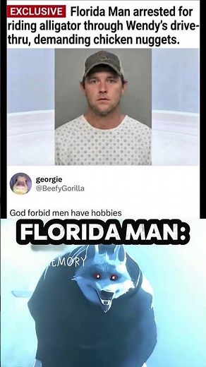 Florida Man Rides Alligator to Wendy’s 😭🐊 This Can’t Be Real