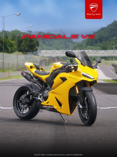 Ducati Welly Sungai Buloh on Instagram: "THE PANIGALE V2, IN DUCATI YELLOW 💛 Displaying at EICMA, the new Ducati Panigale V2 returns with the iconic Ducati Yellow. . Thr 955cc Superquadro V2 engine V2 delivers the perfect balance of power, agility, and pure Ducati emotion. . Pre-order your new Panigale V2 now with Ducati Welly Sungai Buloh. . Accessories shown are sold separately. Terms and conditions apply. . Reserve your Ducati with us at @ducati_welly today. 📞 Call us, Ducati 