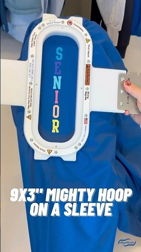 Hooping the Sleeve of a Jacket for Machine Embroidery- #mightyhoop