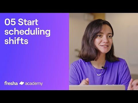 How to schedule shifts | Fresha Academy