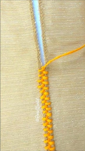 💥Superb attractive edge join hand embroidery 🧵🪡🔥
