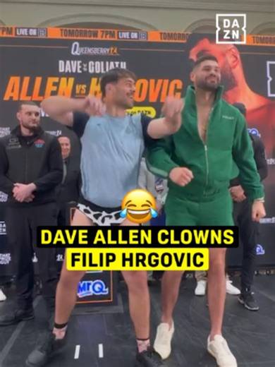 Tomorrow night, Allen & Hrgovic will entertain live on DAZN 🔥 #AllenHrgovic | May 16 | Live on DAZN 🤳