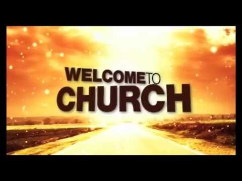 Welcome To Church Yellow Background Motion Video Loops HD