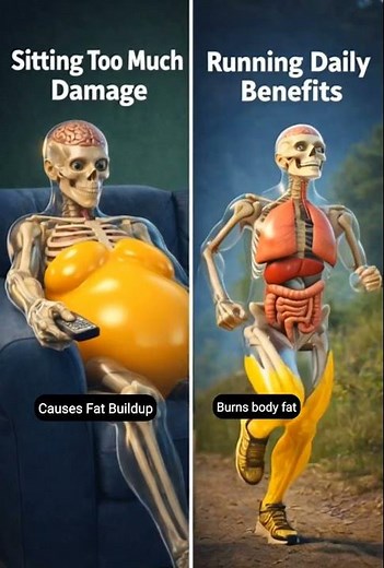 Sitting Too Much vs Running Daily
