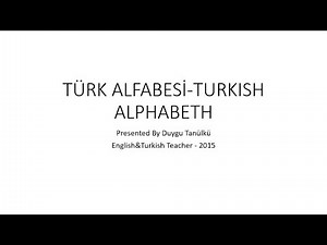 Turkish Alphabet
