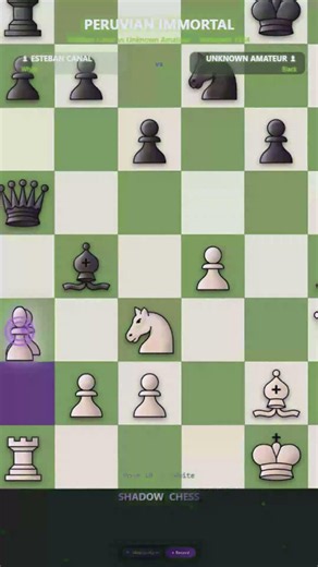 The Peruvian Immortal | Shadow Chess Cinematic Animation #chess #lichesstitledarena #chessclips