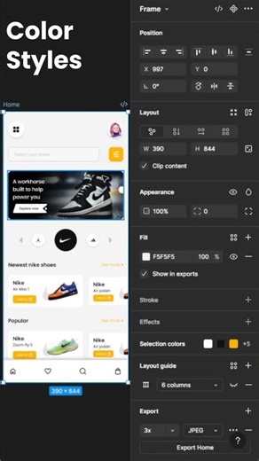 Quick Color Change in App UI ⚡ Figma Color Styles Trick