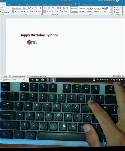 MS Word Secret Trick 🤯 | Add 🎈🎂 Symbols Using Keyboard (Alt Code) #msword #computertips #windows