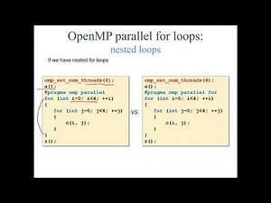 OpenMP Part 3.3-NestedLoop