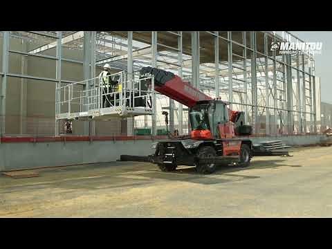 Manitou rotating telehandler MRT 3060 with basket