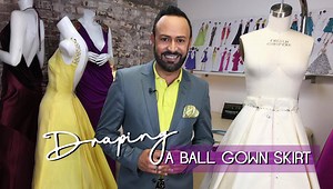 In my LATEST "Fashion School with Nick Verreos" YouTube video, we go BIG! and I show you how to DRAPE A BALL GOWN SKIRT. See all my "Tips & Tricks" for creating the perfect shape for a Box Pleat Ball Skirt. Click LINK to watch FULL VIDEO: http://bit.ly/BallSkirt | Nick Verreos
