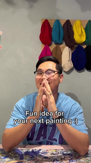 Fun idea for your next painting :) #art #artideas #drawing #drawingideas #painting #paintingideas #artist #artblock #artblocktips #gouache #gouachepaint #acrylicpaint #acrylicpainting #acrylicpainting #arttutorial #drawingtutorial #arthack #arthacks #arthacksforyou