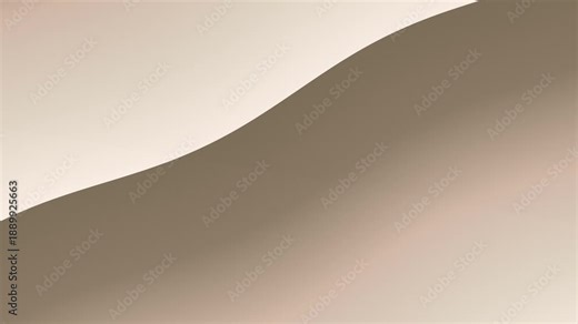 Abstract Waveform Surface Visualizing Curved Light Shapes in Soft Beige Studio