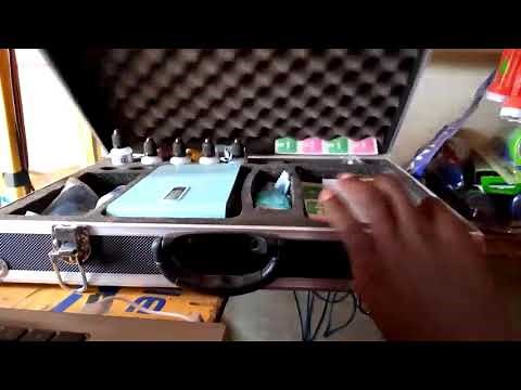 Unboxing and using professional nano coating machine.
