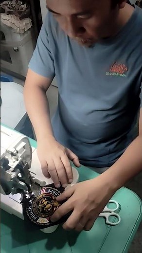 sewing velcro on a embroidery patch