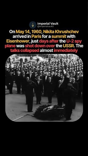 When Khrushchev Arrived in Paris and the Cold War Exploded #shorts #history