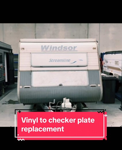Caravan Makeover: Vinyl to Checker Plate Transition