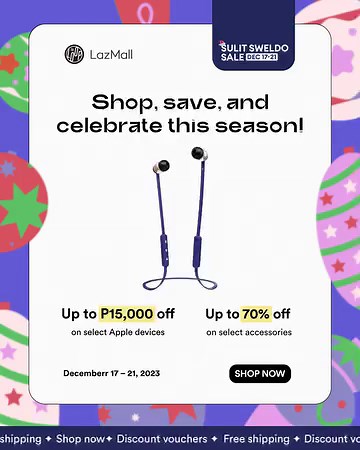 14 reactions | Make payday merrier! 朗 Score up to P15,000 off on select Apple products. Plus, get up to 70% off on premium accessories. Valid until December 21, 2023. Checkout now at https://bit.ly/3ROEDlp. | The Loop Ph | Facebook