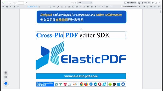 PDF Text Editing Solution Based on PDF.js, Pure Frontend SDK, Cross-Platform