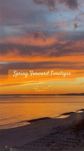 Spring Forward Timelapse #sunset #aesthetic #travel #beach #timelapse #relaxing #nyc