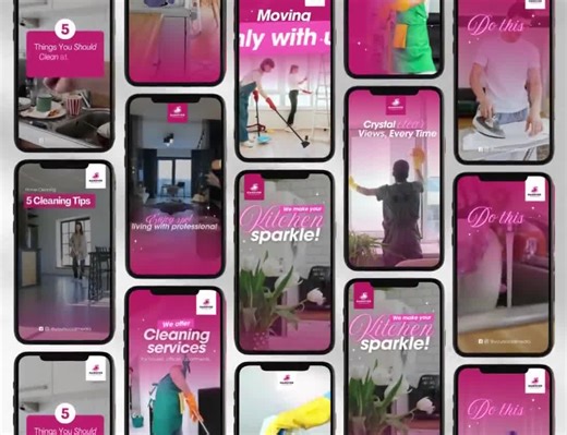 Cleaning Business Video Reels Templates, Social Media Content (canva Editable) - Etsy