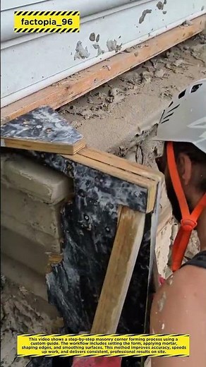 Precision Masonry Corner Forming | Fast & Clean Plastering Technique