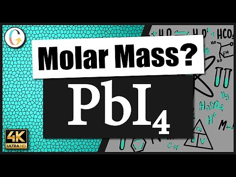 How to find the molar mass of PbI4 (Lead (IV) Iodide)