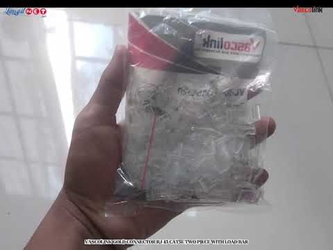 VASCOLINK GOLD CONNECTOR RJ 45 CAT5E TWO PIECE WITH LOAD BAR