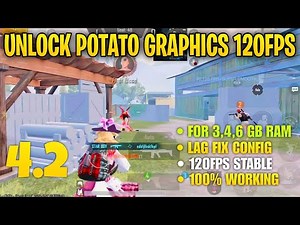 💫POTATO GRAPHICS 120 FPS CONFIG PUBG 4.2 |PUBG LAG FIX CONFIG 4.2 | 120 FPS LAG FIX CONFIG PUBG 4.2