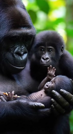 700K views · 28K reactions | Waking Up Newborn Gorilla On Both Palms | Rsa Times | Facebook