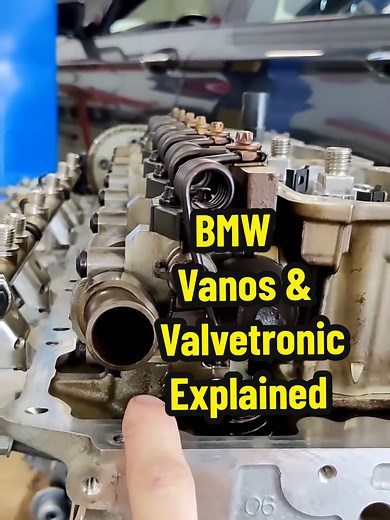 BMW Vanos & Valvetronic systems explained. #bmw #bimmer #engine #valve #lift #variable #vvt #vtec #3series #4series #m3 #automotivetechnician #automotiverepair #tech #technician #automotive #mechanic #explain #info #n52 #n54 #camshaft #timingchain #lift #duration #cam