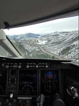 Landing Challenger Jet in Aspen, CO