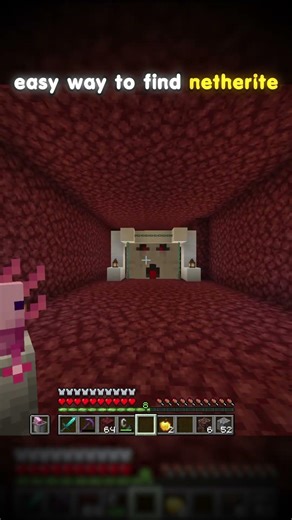 easy netherite hack! 😊👀 #minecraft