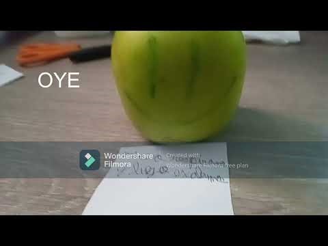 video recuperado de una mazana verde: como inhalar aire