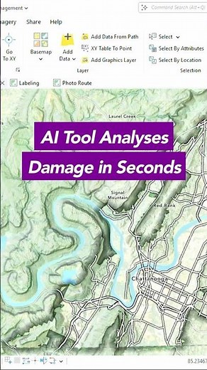 How Al detects road damage in real time #geointelligence