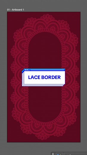 Lace border in Adobe Illustrator using Artbrush tool