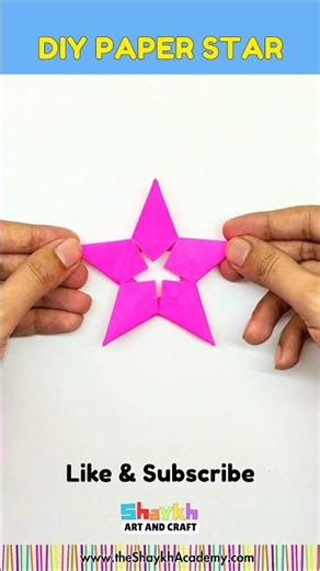 ⭐ DIY Beautiful Paper Star Craft 🎨 DIY Craft #shorts #viral #star #diy #art #craft #trending